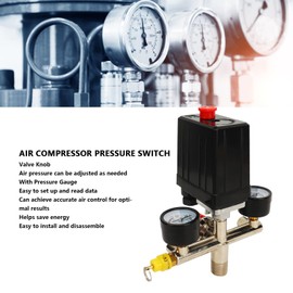 Air Compressor Pressure Switch With 2 1 Valve Knob 0 To 180PSI Pressure Regulator Control Valve Standard Interface