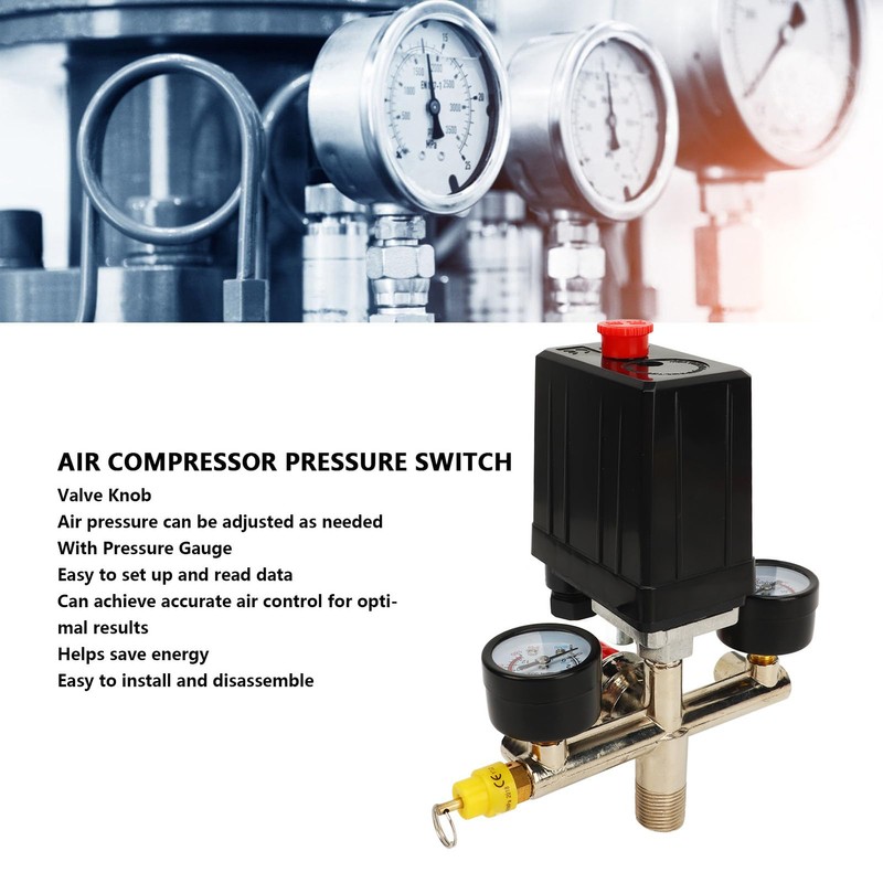Air Compressor Pressure Switch With 2 1 Valve Knob 0