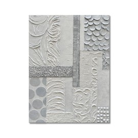 Diathou Art Hand-Painted Modern Abstract Oil Painting White and Grey Minimalist Art Home Office Corridor Wall Art Deco 40x28 inches