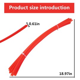Trimmer Lines 18.5" Long 0.155" for Cub Cadet for Troy-Bilt for Craftsman for Remington Walk-Behind Wheeled String Trimmers,Replace for 743-0112 for 731-10080 for 490-040-C035(30PCS) by YTXXDEUS