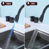 ICREEH Matte Black 2 in 1 Kitchen Sink Faucet -
