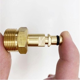 1 x Gold M22 Adapter Hochdruckreiniger Schlauchadapter Druckrohr Schnellverbinder Konverter Fitting für K Serie Hochdruckreiniger, Hochdruckersatzteile und Zubehör