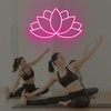 Lotus Flower Neon Sign for Yoga Studio Meditation Room Boho