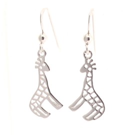 Touch Jewellery 925 Sterling Silver Giraffe Drop Earrings