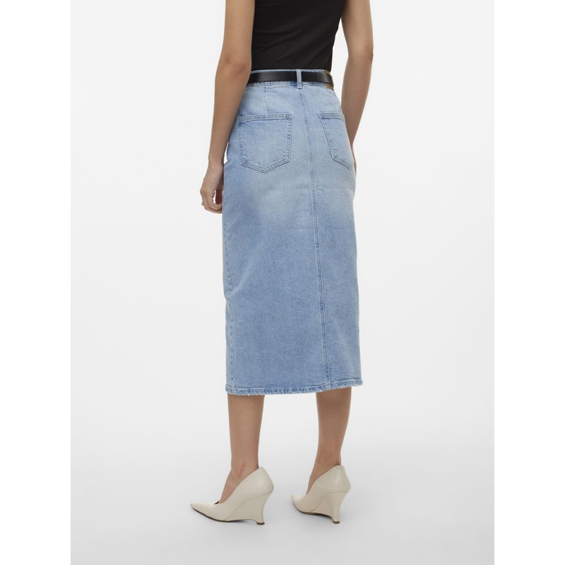 VERO MODA Female Denim Skirt VMVERI High Waist Long Skirt,