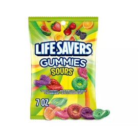 LifeSavers NEW!!! LIFE SAVERS Sours Gummy Candy, 7 oz Bag (1-BAG)(08/202