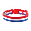 Patriotic Stripes Dog Collar - Red, White and Blue With