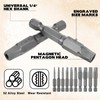 10PCS Security Screwdriver Bits Set, Magnetic Pentagon Head Screwdriver Bit