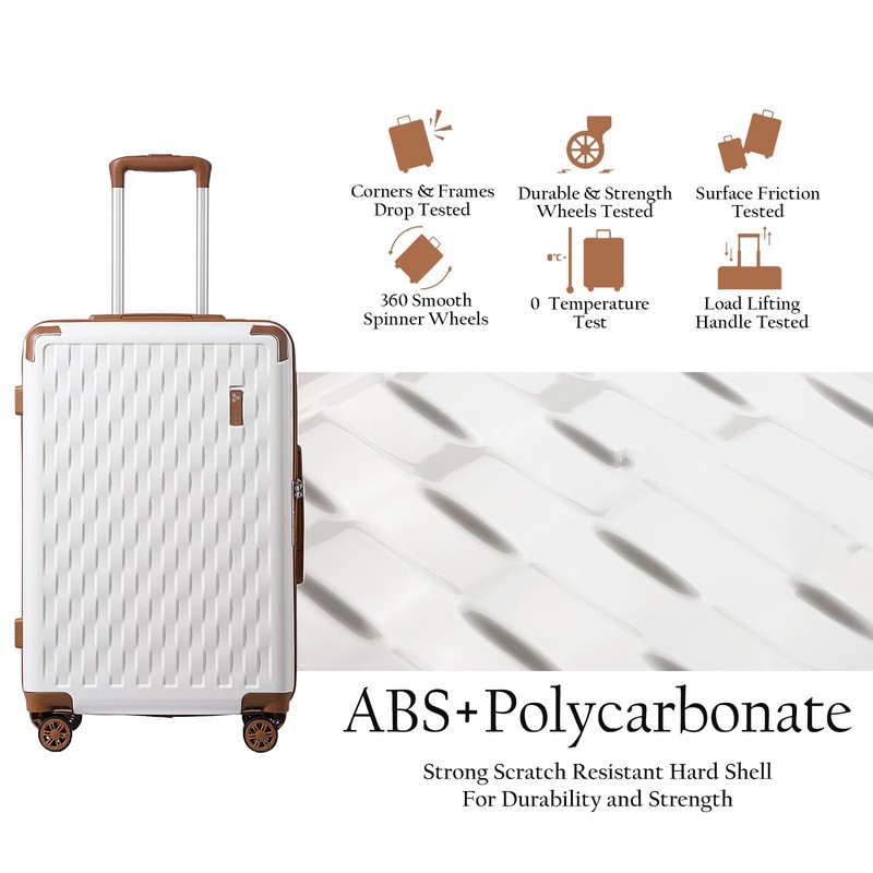 Somago Luggage Sets 3 Piece with a Cosmetic Case PC