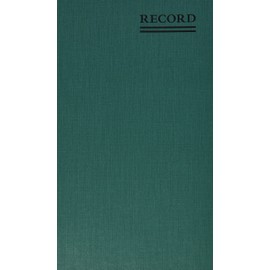 National Emerald Series Account Book, Green Cover, 12.25 X 7.25 Sheets, 500 Sheets/book