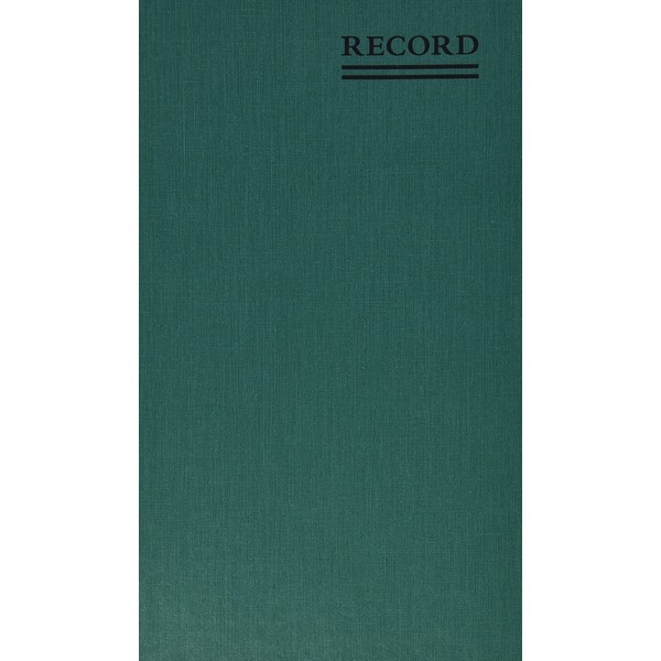 National Emerald Series Account Book, Green Cover, 12.25 X 7.25 Sheets, 500 Sheets/book