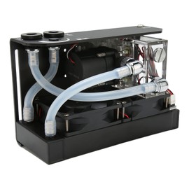 CPU Water Cooler Pump, 600L H PC Water Cooling Integrated Mute, Aluminum Heat Exchanger Liquid Cooling Radiator Heat Sink with Fans for CPU PC Water Cool System