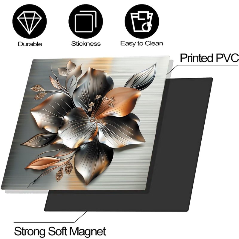 Stainless Steel Dishwasher Magnet Cover, 23' x 26' Brushed Silver