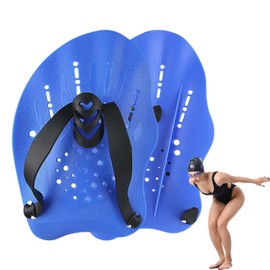 Swim Paddles | Swim Training Hand Paddles with Adjustable Straps - Lap Swimming Training Equipment for Adults Kids