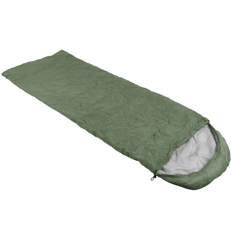 Adult Outdoor Envelope Sleeping Bag with Hood Waterproof for Camping