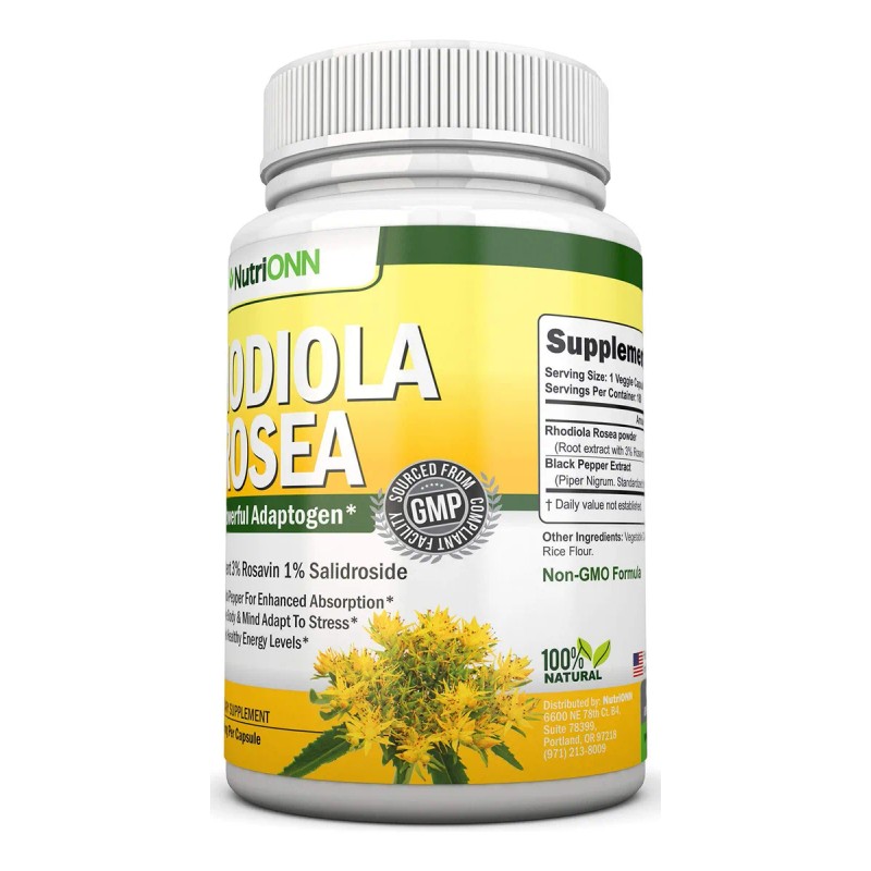 Nutrionn Rhodiola Rosea 500 Mg 180 Cpsulas Veganas