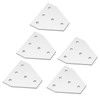 5PCS Flat Tie Plate Aluminum Alloy 5 Holes Compression Resistance
