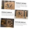 Operitacx 1Pc Hollowed Wooden Night Light Powered Pine Lamp Unique