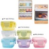 Plastic Salad Dressing Containers, 6Pcs Mini Food Storage Containers,Small Food