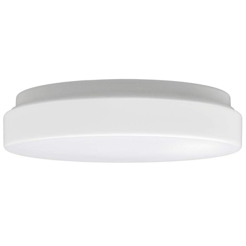 Commercial Electric 7 in. White LED Low Profile Light 1001615888