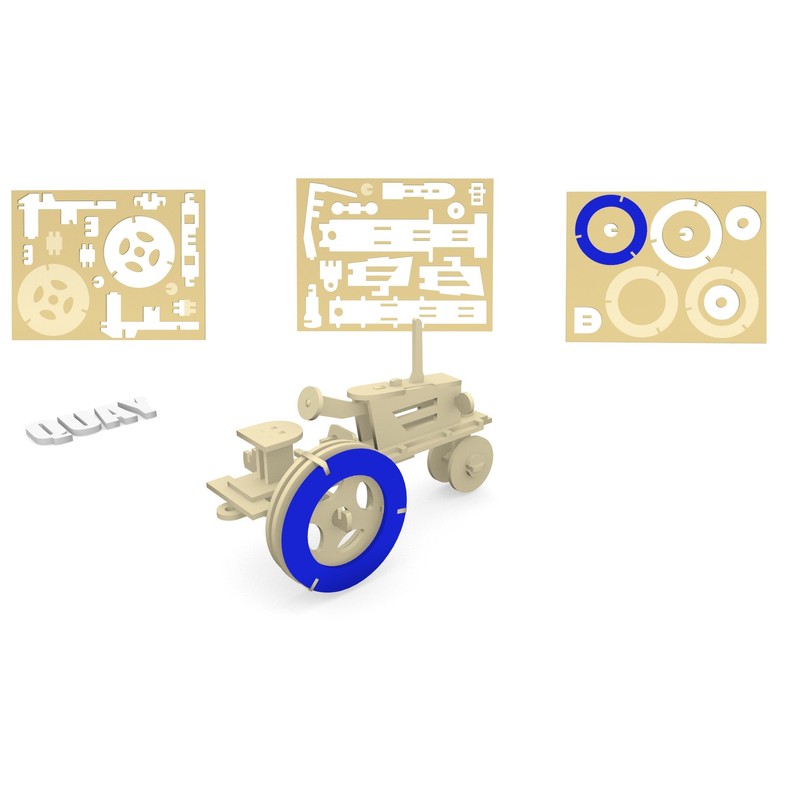 Quay Tractor Woodcraft Construction Kit