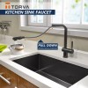 TORVA Black Stainless Steel Kitchen Faucet w/ Pull Down tap