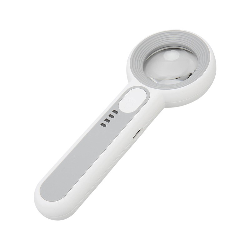 Magnifying Glass 11X Rechargeable 3 Levels Brightness Portable Handheld Magnifier