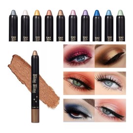 Bling 10 Barras Lapiz Delineador, Sombra Brillante Para Ojos Bling