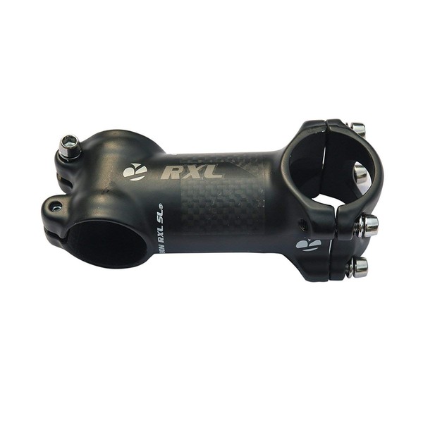 RXL SL Carbon Stem Road Bike Stem, 1-1/4 inches (31.8 mm) Diameter, Available in 2.4, 2.8, 3.2, 3.5, 3.9, 4.3 inches (60, 70, 80, 90,100, 110 mm) Lengths, Lightweight, Mountain Bike, Stem, Carbon, 3K Polished, 3K Matte, grey