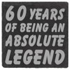 60th Birthday Gifts Men Funny Slate Coaster - 60th Birthday