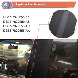 ZONFANT B Pillar Molding Trim with Door Entry Keypad,Driver Front Left Outer LH Side Compatible with 2011-2019 Ford Explorer Replaces DB5Z-7820555-AB