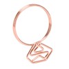100Pcs Cute Paper Clips Ring Style Anti Slip Sturdy Electroplated