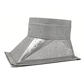 HVAC Premium Stick on Straight Take Off Galvanized Steel Metal | Pack of 1 Take Off Duct | 8" Stick on Straight Take Off Duct is Compatible with Duct 8"