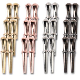 Solid H Cribbage Pegs - 24 Pieces Quality Metal Cribbage Board Pegs in 4 Premium Cribbage Pegs Metal for Standard Cribbage Boards