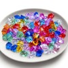 YIEUR 300 Pieces Stone Diamonds Colourful Acrylic Glitter Mixed Beads