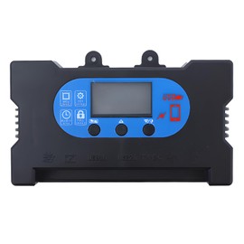 40A PWM Solar Charge Controller with Dual USB/Type-C Ports, OLED Display, 12V/24V Auto Recognition, High Efficiency Solar Panel Regulator