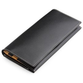 Long Wallet, Tochigi Leather, Genuine Cowhide Leather, Made in Japan - black -