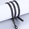 3/5/7/9/11mm Stainless Steel Silver Color Cuban Curb Chain Necklace Choker