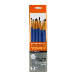 Daler Rowney Brushes Set for Acrylics, Watercolours & Oils