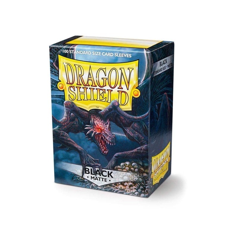 Dragon Shield Brand, Matte Black Sleeves [10 packs of 100