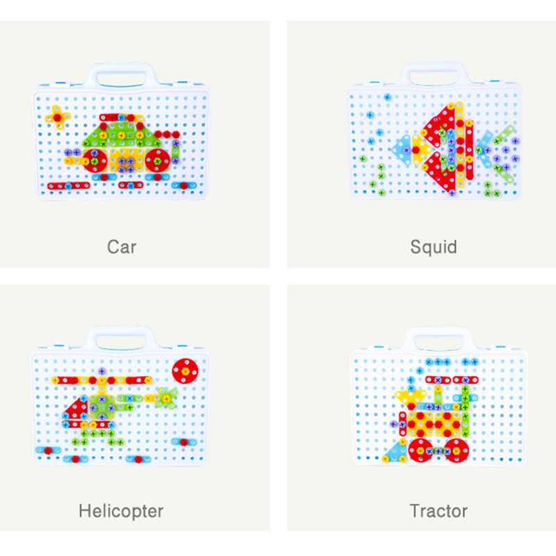 Electric Drill Nut Disassembly Puzzle Toy Children DIY Disassembly Three