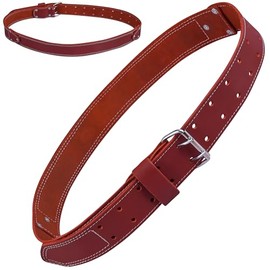 Asspire Leather Tool Belt For Men - Adjustable Quality Grain Leather work belts | 2 Inch Multipurpose Non-Padded Tool Belt For Carpenters, Framers, Craftsman and Electrician 34" to 49" inch