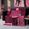 Pink and Black Cheetah Throw Blanket, 50x60 in