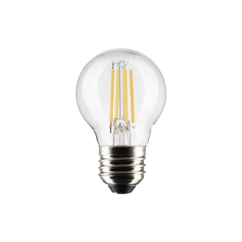 Satco 4-Watt LED E26 Light Bulbs, 2700K, 15000 Hour Rating,