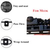 Ficero Metal Pressure Switch Cable Guides for M-LOK System, Flashlight