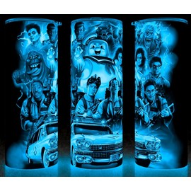 Unbranded Glow in the Dark Ghostbusters 80s Classic with Slimer Cup Mug Tumbler 20oz