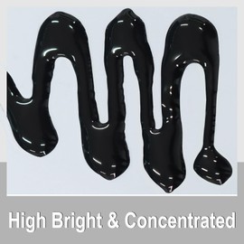 Renfio Black Pigment Paste, 4.23oz/120g Epoxy Dye High Concentrated Epoxy Resin Color Pigment Easy to Mix Paint Resin Pigment Paste for UV Resin Coloring Candle Dye Crafts Woodwork - Black