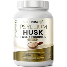NKD Living Psyllium Husk Fibre Capsules with Probiotic (150 Capsules)