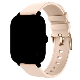 MVEFOIT Smart Watch Band for Android Phones, 1.7 inch Touch Screen, Black, Silicone, Standard Design, 10 inches (Overall), 6.1-9.2 inches (Adjustable)