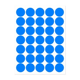 KALYRON 1050 pcs Blue Dot Stickers 25 mm Round Blue Coding Labels Premium Quality for Pricing, Organization & Classroom Use Bulk Pack for Teachers, Retail & Office Supplies